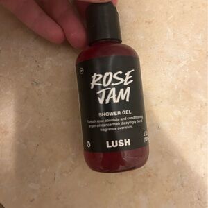 Lush Rose Jam Shower Gel in Deep Red